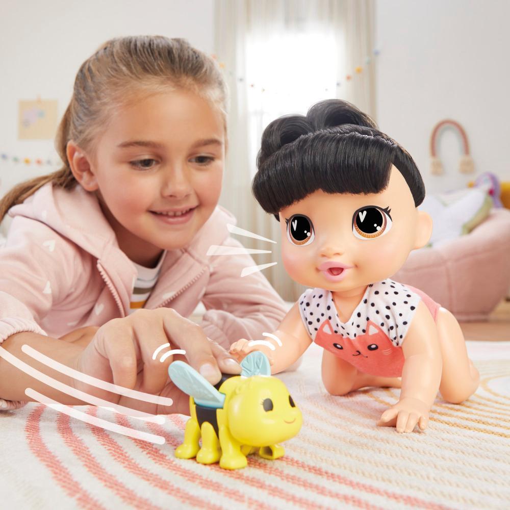 Baby Alive Crawl n Play Katie Kat Doll Black Hair Electronic Kids Toys for Girls Boys 3 - Image 9